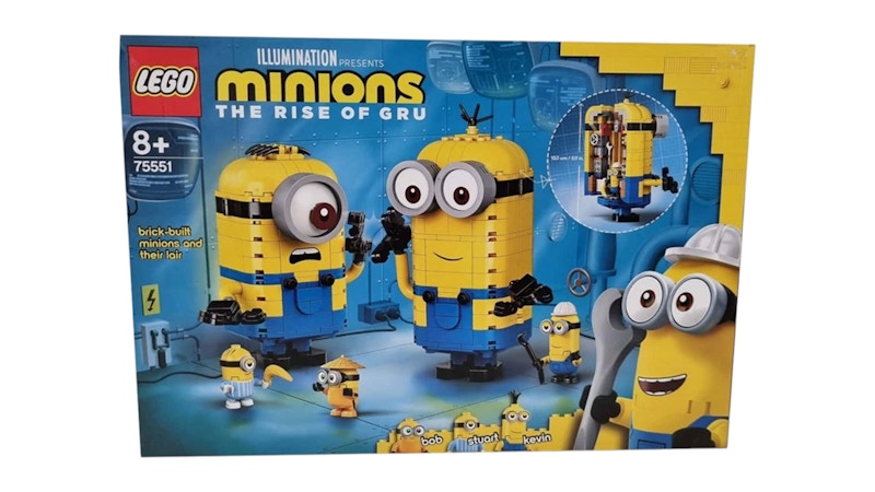 LEGO Minions The Rise of Gru Brick-built Minions and their Lair Set 75551