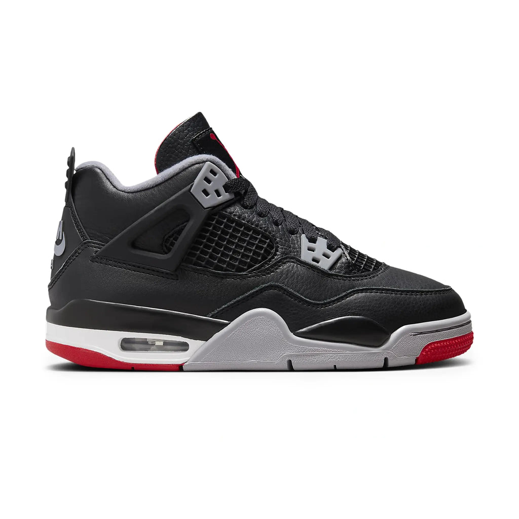 Air Jordan 4 OG Bred Reimagined (GS) Sneakers - Black