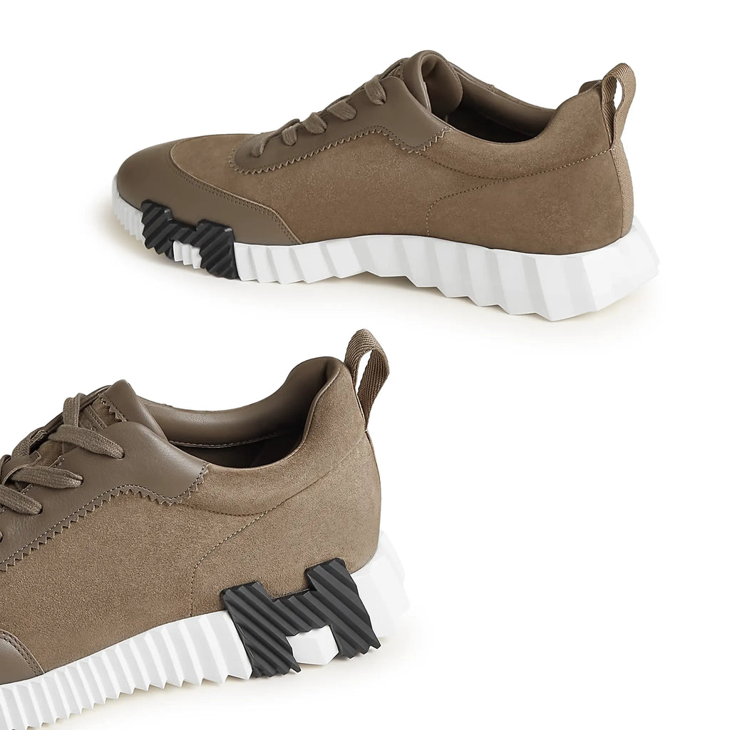 Hermes Paris Hermès Paris Bouncing Calf Sneaker Étoupe