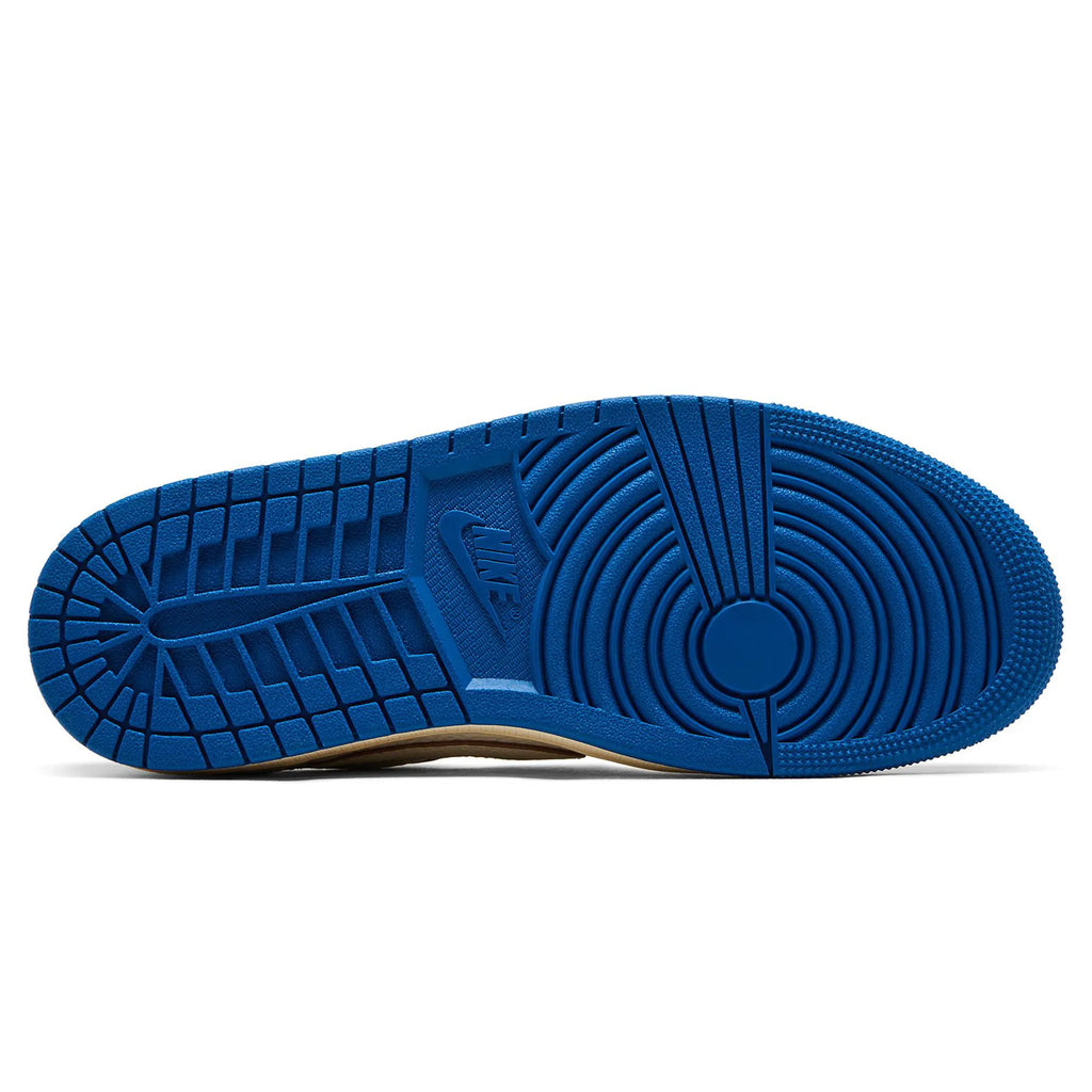 Fragment Design x Travis Scott x Air Jordan 1 Retro Low OG SP Sail Military Blue Sneakers