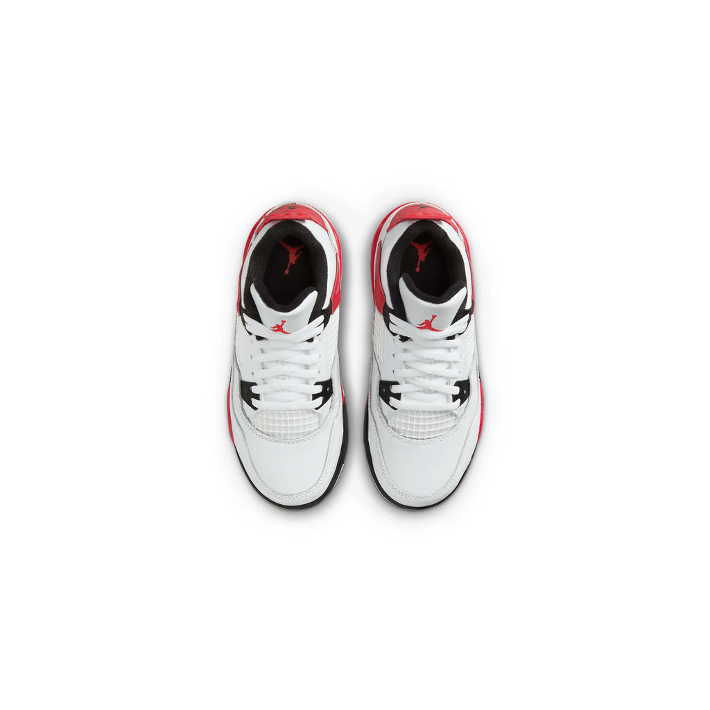 Air Jordan 4 Retro Red Cement (PS) Sneakers - White