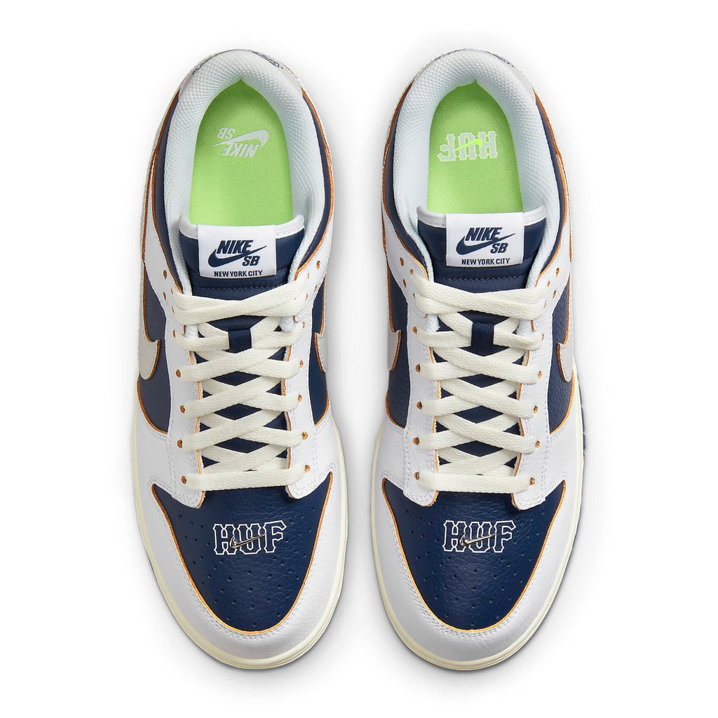 Nike x HUF SB Dunk Low New York City Sneakers - White