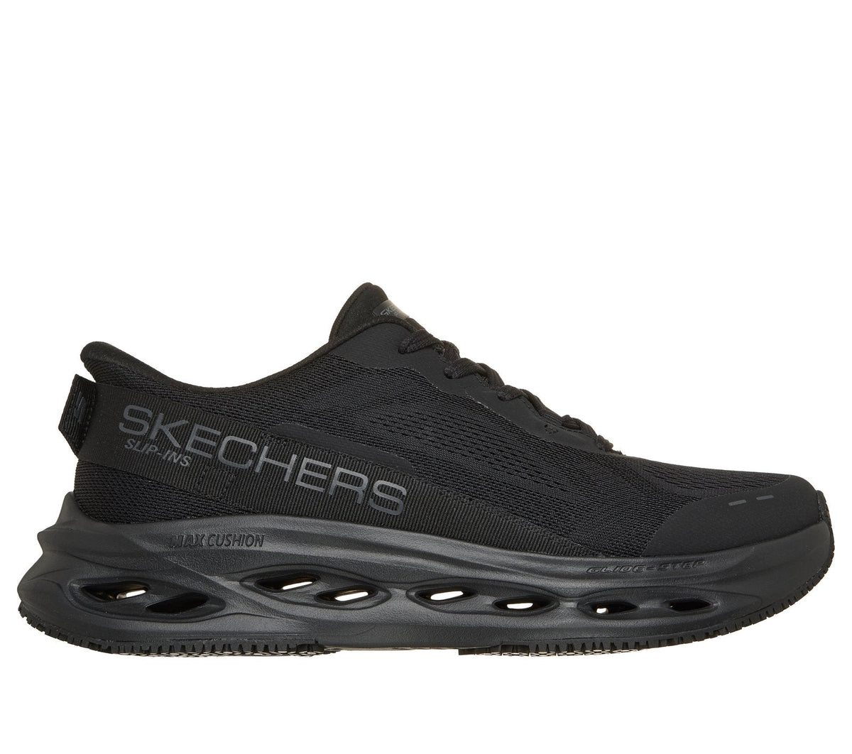 Skechers Slip-ins Work Slip-Resistant: Max Cushioning Glide-Step, BLACK